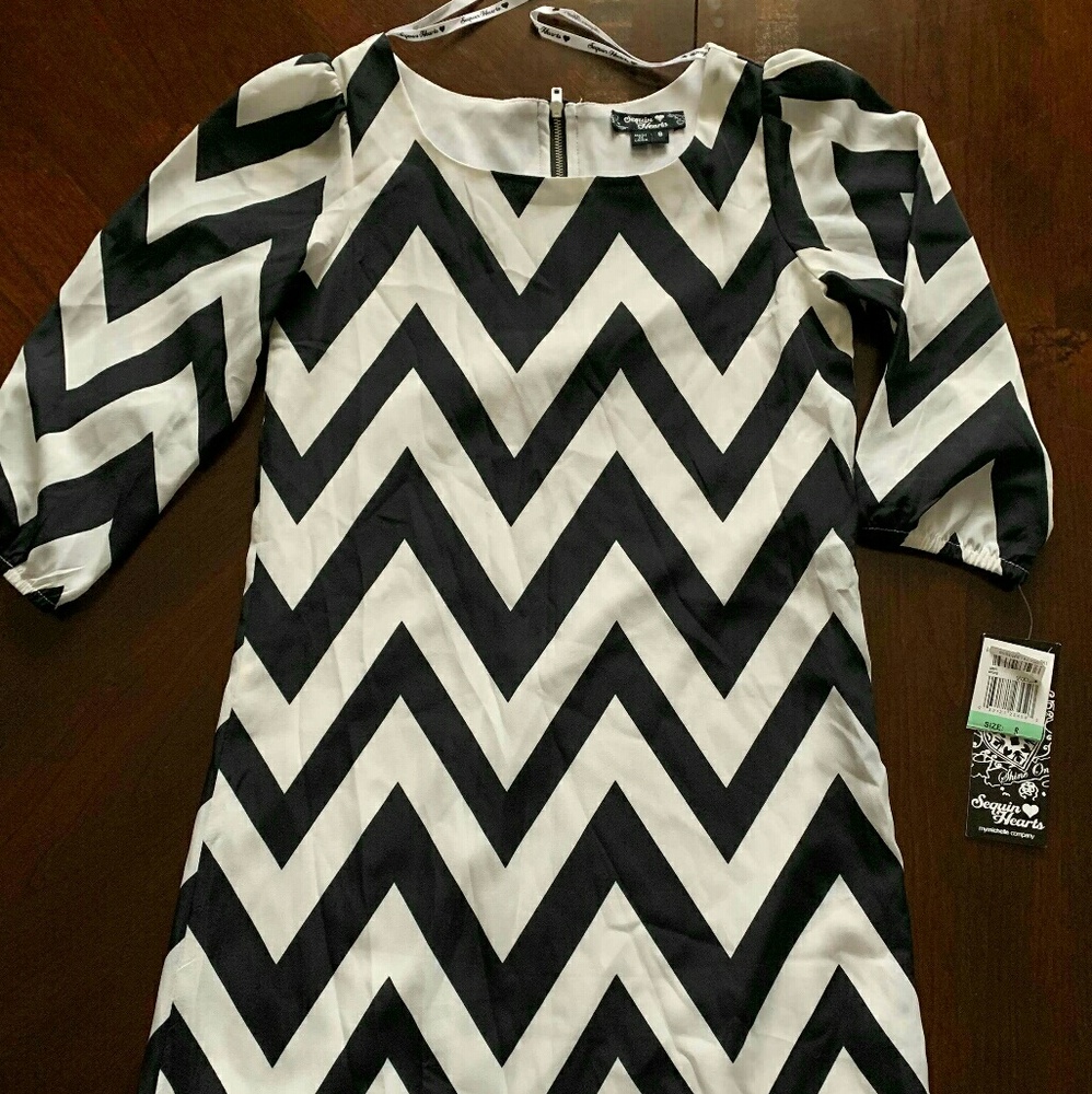 Black & white girl dress